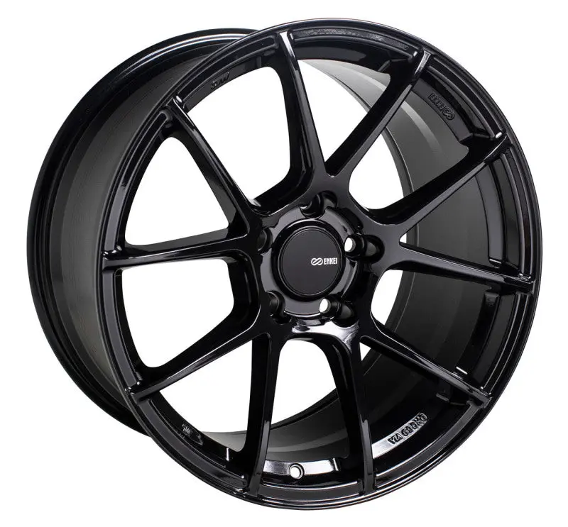 Enkei Ts-V 18X8.5 5X114.3 25Mm Offset 72.6Mm Bore Gloss Black Wheel 1