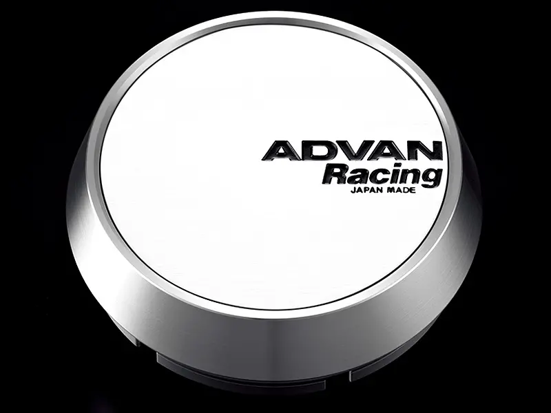 Advan 73Mm Middle Centercap - White/Silver Alumite 1