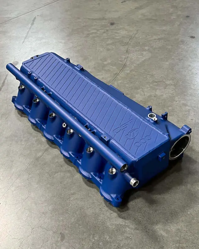 Csf Toyota A90/A91 Supra/ Bmw G-Series B58 Charge-Air Cooler Manifold - Peppa Blue 1