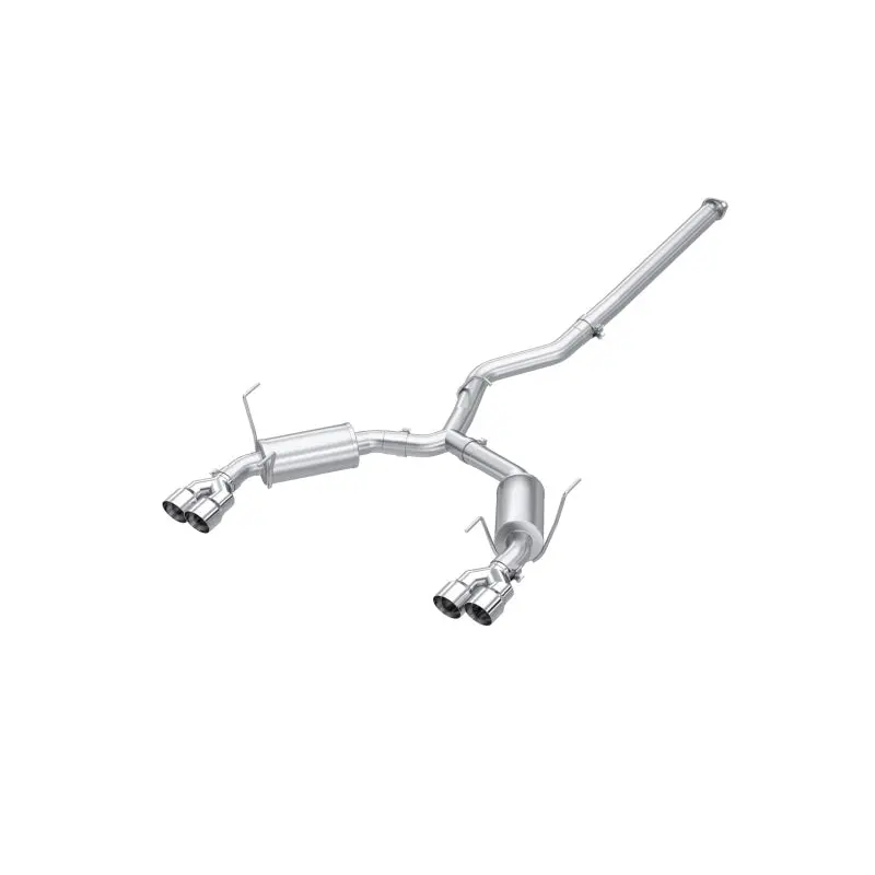 Mbrp 3In Cat-Back Dual Split Rear Quad Tips Street Profile Exhaust - 2022+ Subaru Wrx 1