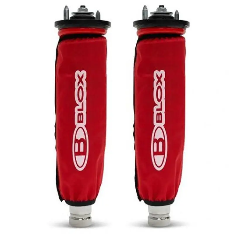 Blox Racing Coilover Covers - Nylon - Red (Pair) 1