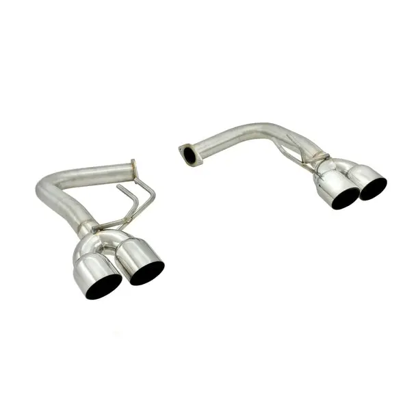 Invidia Q300 / R400 Fit Axleback  Exhaust By Nameless Performance 3.5" Polished Single Wall Quad Tips- 2015-2021 Wrx/Sti 1