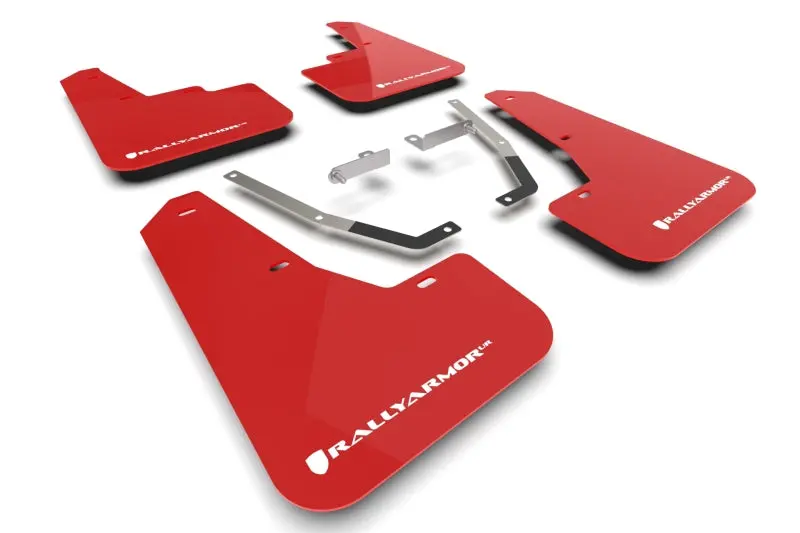 Rally Armor Red Ur Mud Flap White Logo - 2024+ Subaru Crosstrek 1