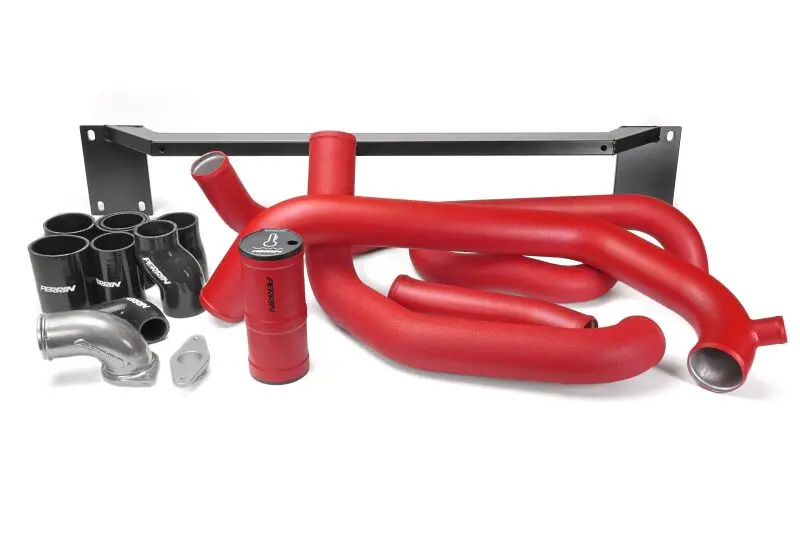 Perrin Front Mount Intercooler Boost Tube Kit - Red - 2008-2014 Wrx 1
