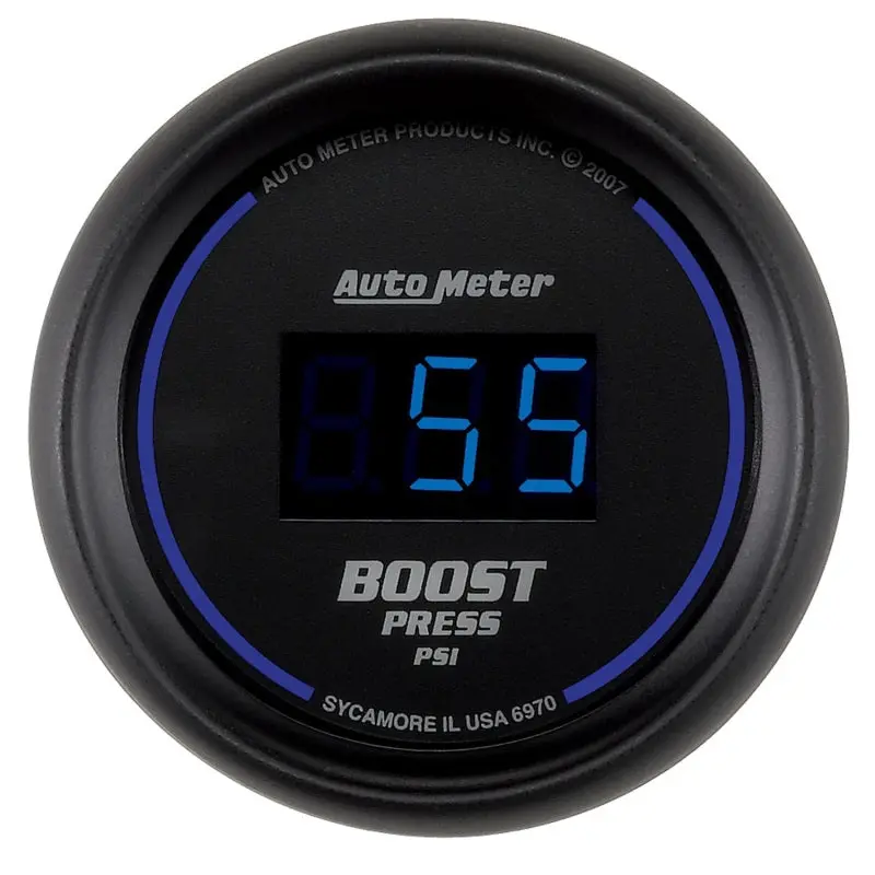 Autometer Cobalt Digital 52Mm Digital 5-60 Psi Boost Gauge 1