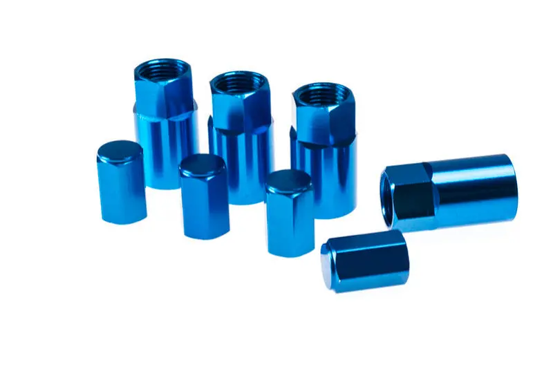 Wheel Mate Aluminum Tpms Valve Stem Cover - Blue Anodize 1