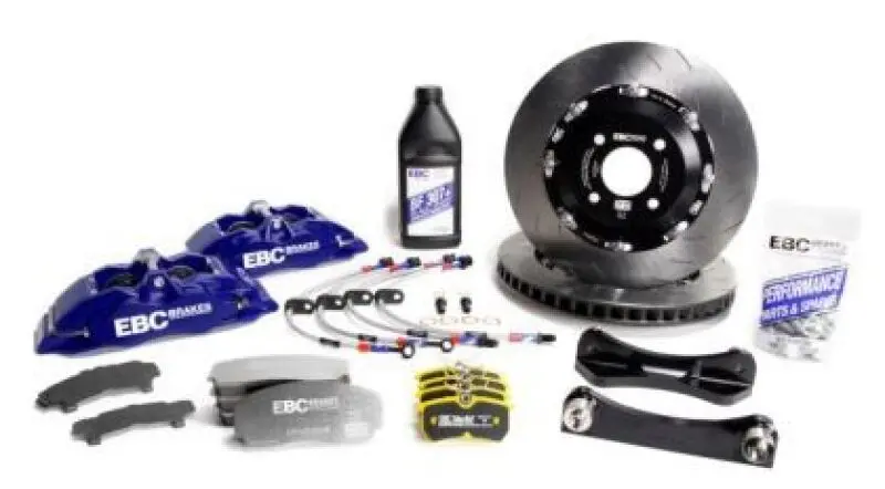 Ebc Racing 11-17 Suzuki Swift 1.6L Blue Apollo-4 Calipers 330Mm Rotors Front Big Brake Kit 1
