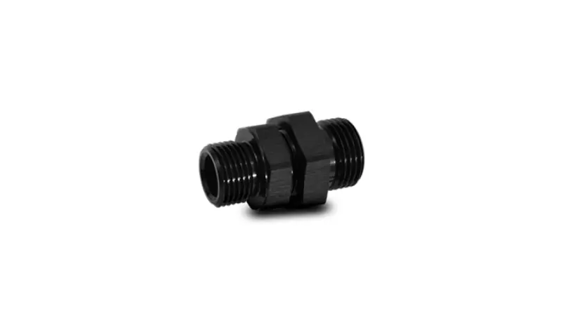 Vibrant -10An To -8An Orb Male To Male Union Adapter - Anodized Black 1