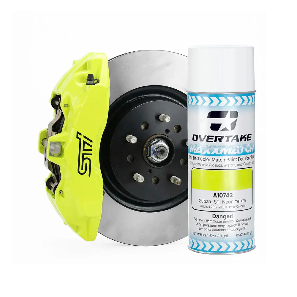 Overtake Maxxmatch Paint Neon Yellow 12Oz. Can 1