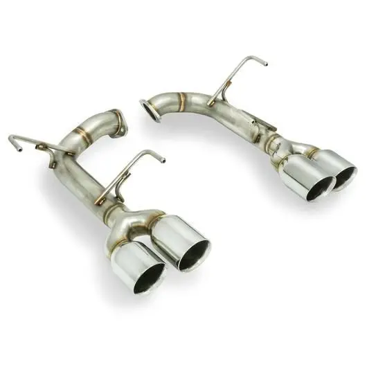 Remark Stainless Steel Axle Back Exhaust - Polished Double Wall Tips - 2015-2021 Wrx, 2015-2021 Sti 1