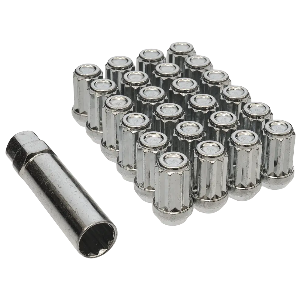 Bimecc Lug Nut Kit - 12X1.25 - Silver 1