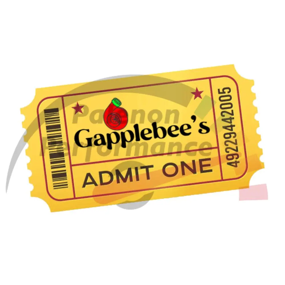 Palenon Performance "Admit One" Sticker 1