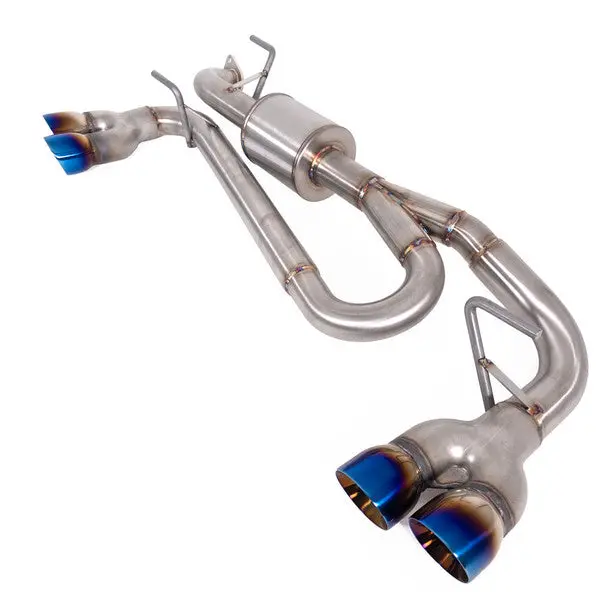 Nameless Axleback Exhaust - 5" Muffler - Quad Exit - Neochrome Tips - 2024+ Impreza 1