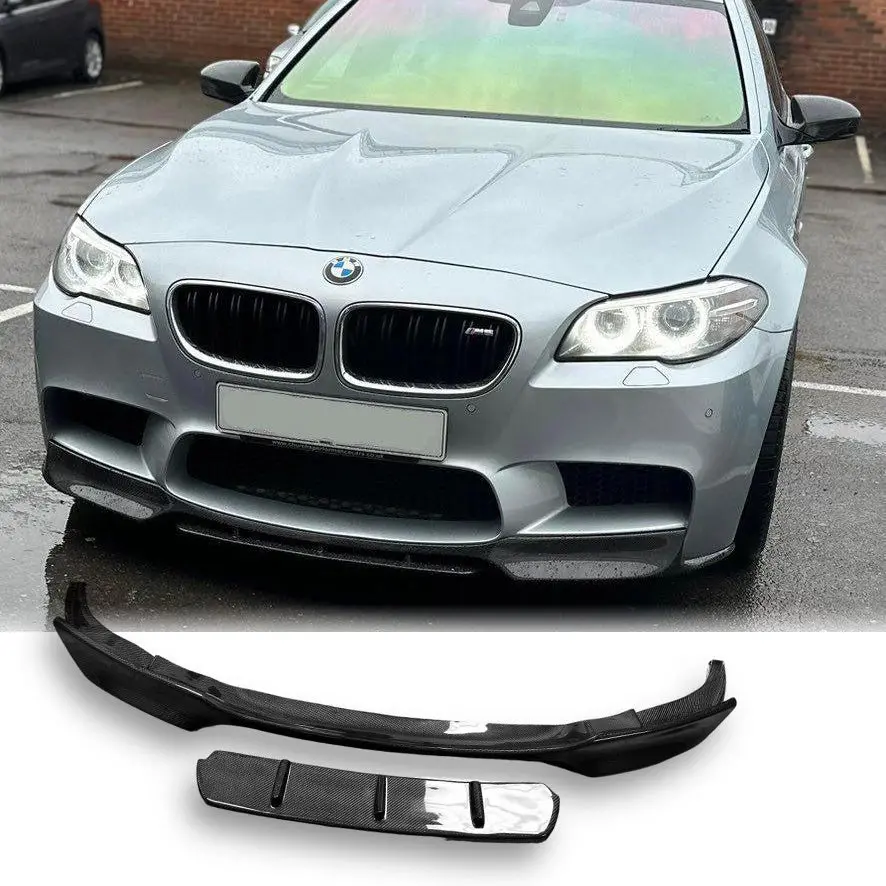 Bmw F10 M5 V Sports Style Carbon Fiber Front Lip 1