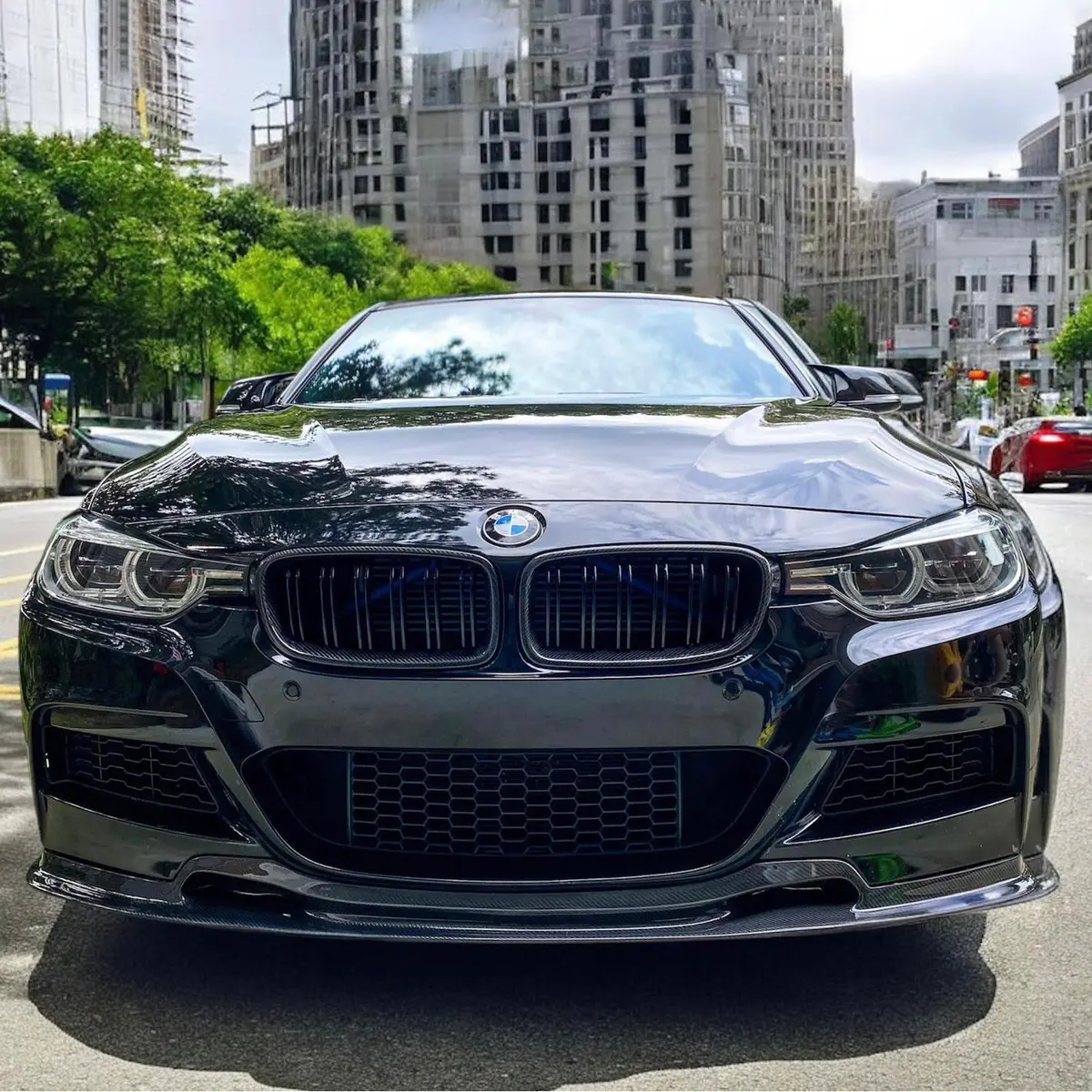 Carbon Fiber Bmw F30/F31 Varis Style Front Lip 1