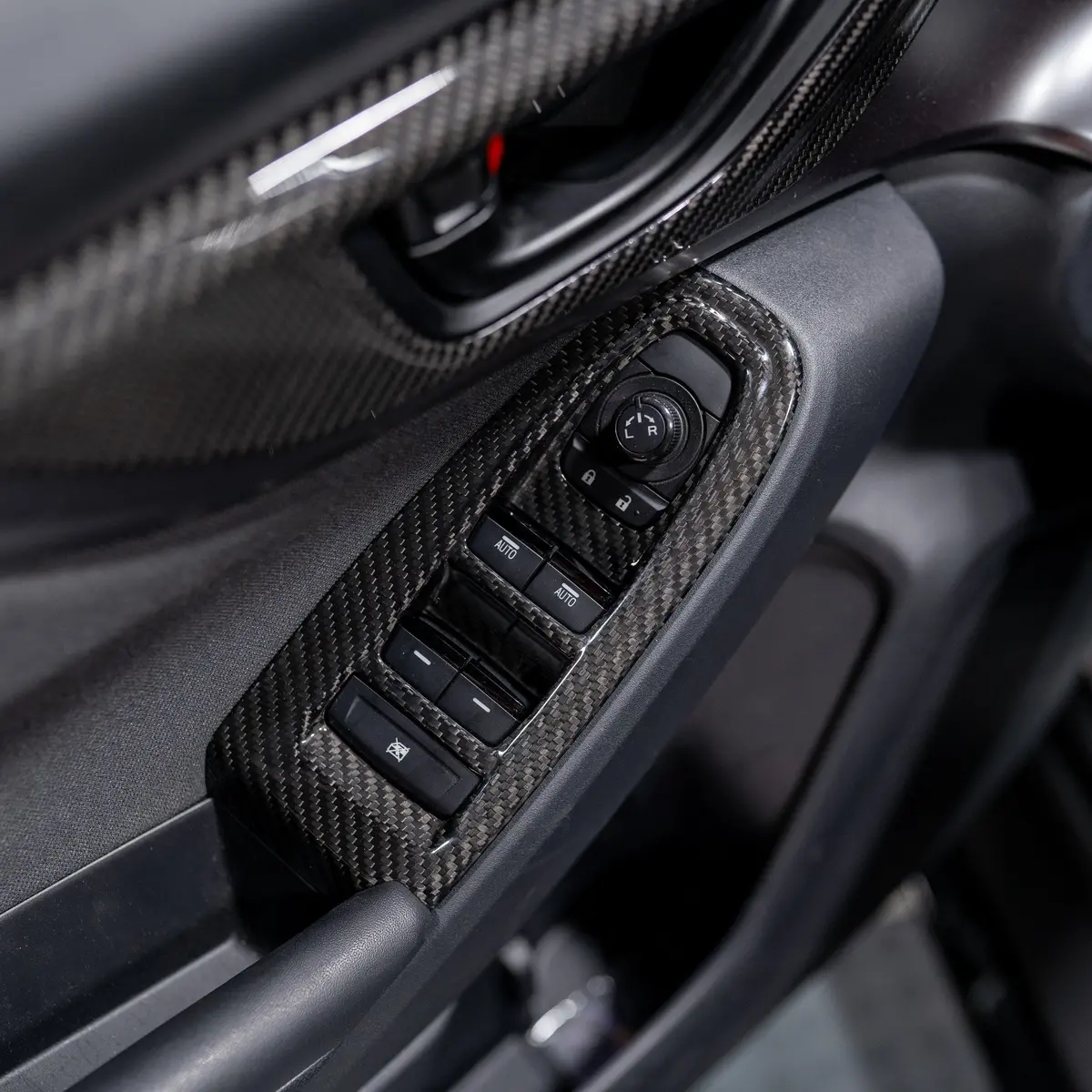 Driven.Media Carbon Fiber Window Switch Panel Covers - 2022+ Subaru Wrx 2