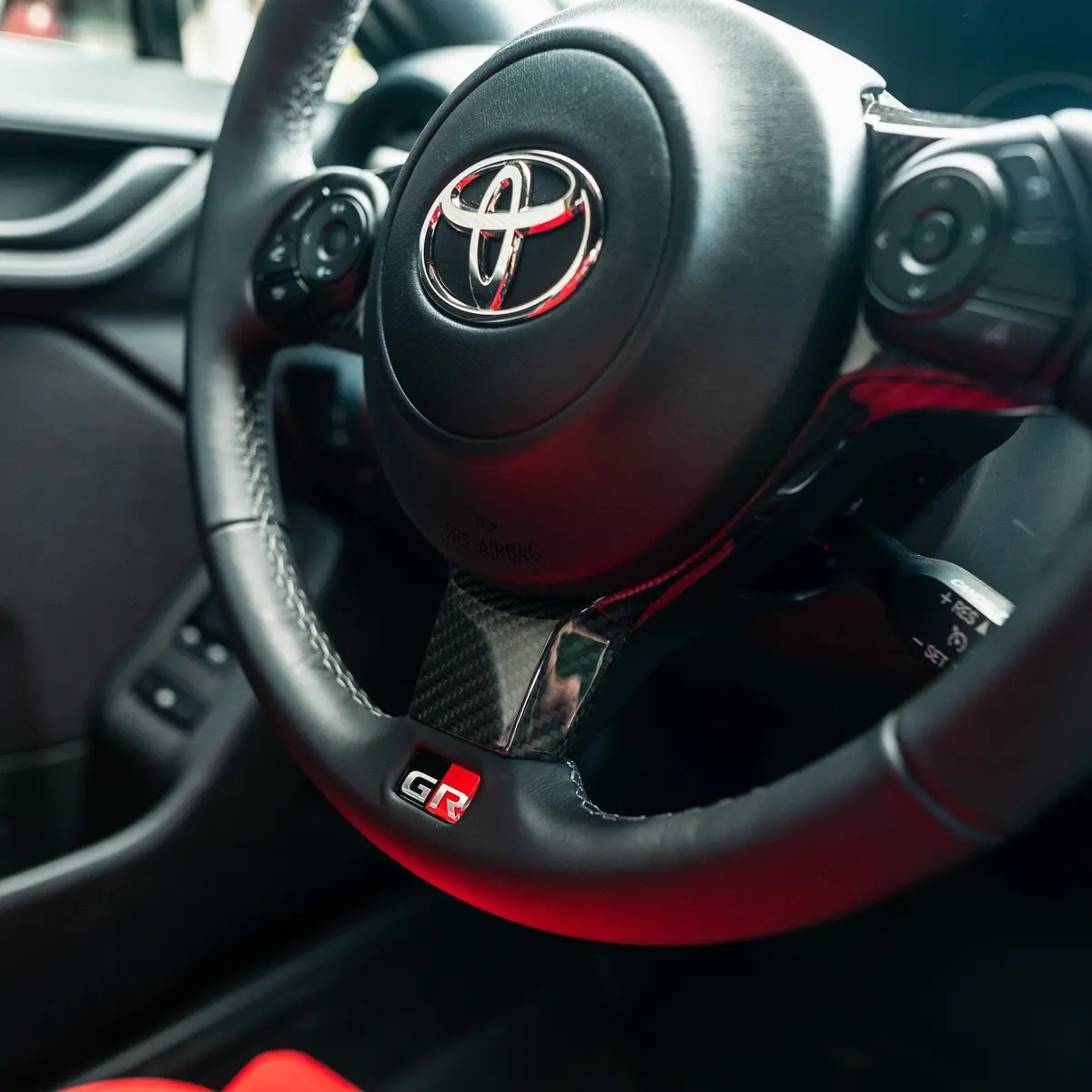 Driven.Media Carbon Fiber Steering Wheel Trim - 2022+ Toyota Gr86 / Subaru Brz 3