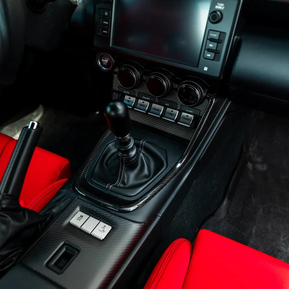 Driven.Media Carbon Fiber Outer Shifter Trim - 2022+ Toyota Gr86 / Subaru Brz 3