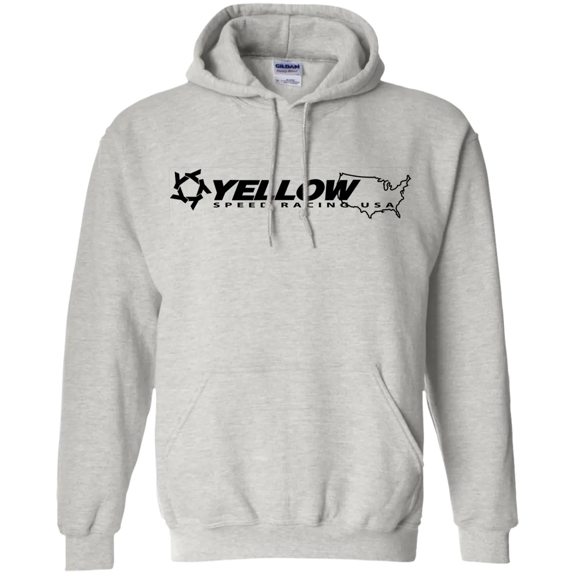 Yellow Speed Racing Usa Pullover Hoodie 1