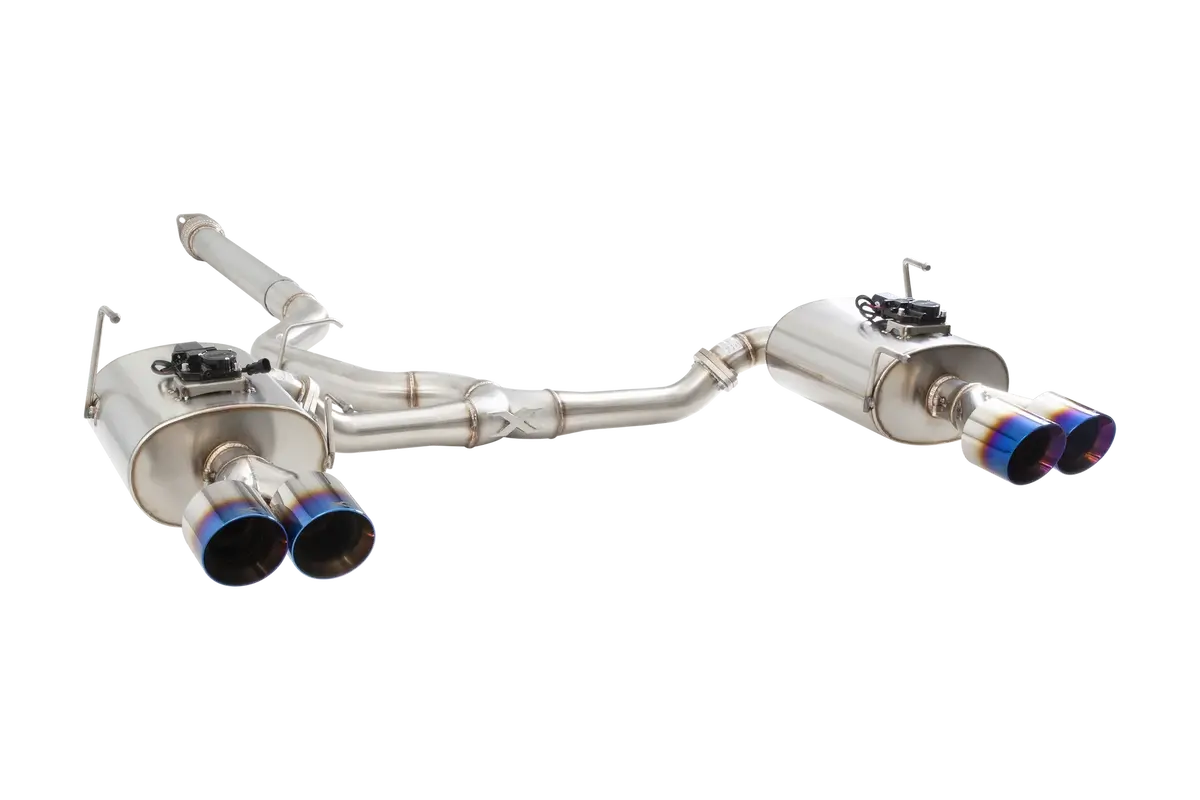 Xforce Varex Wr Valved Cat Back Exhaust System With Burnt Blue Tips - 2022+ Wrx 1