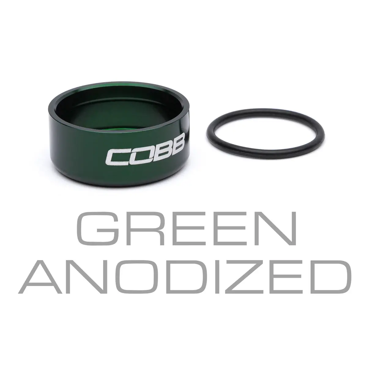 Cobb Shift Knob Trim Ring - Green Anodized - Brz/Gr86 W/ Cobb Weighted Shift Knob 1