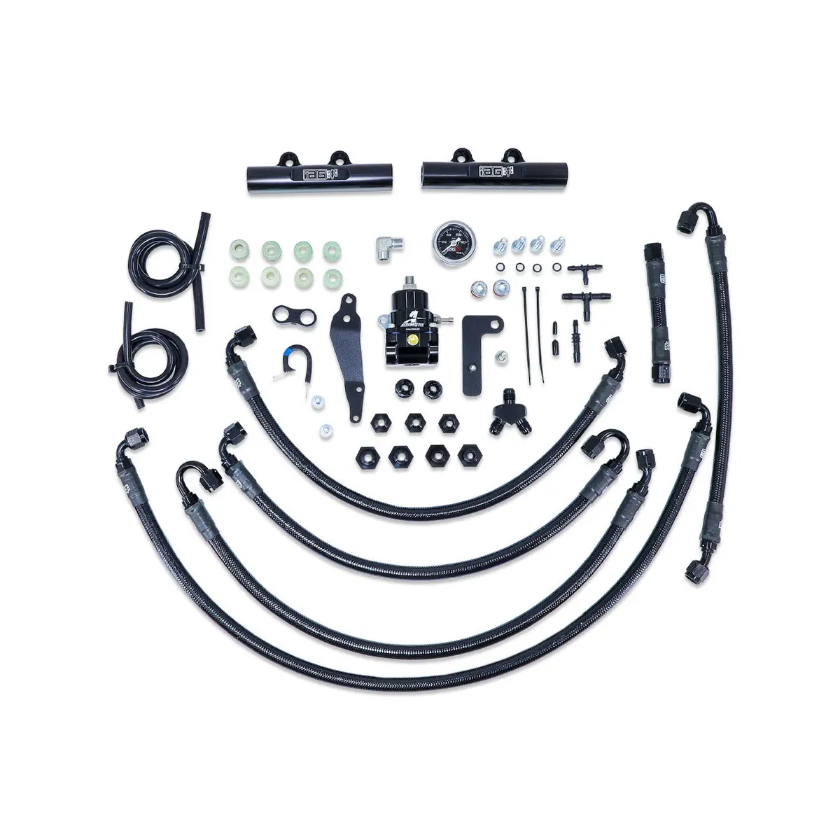 Iag Ptfe Fuel System Kit W/ Aeromotive Fpr, Iag Fuel Rails - 08-14 Wrx, 08-21 Sti 1