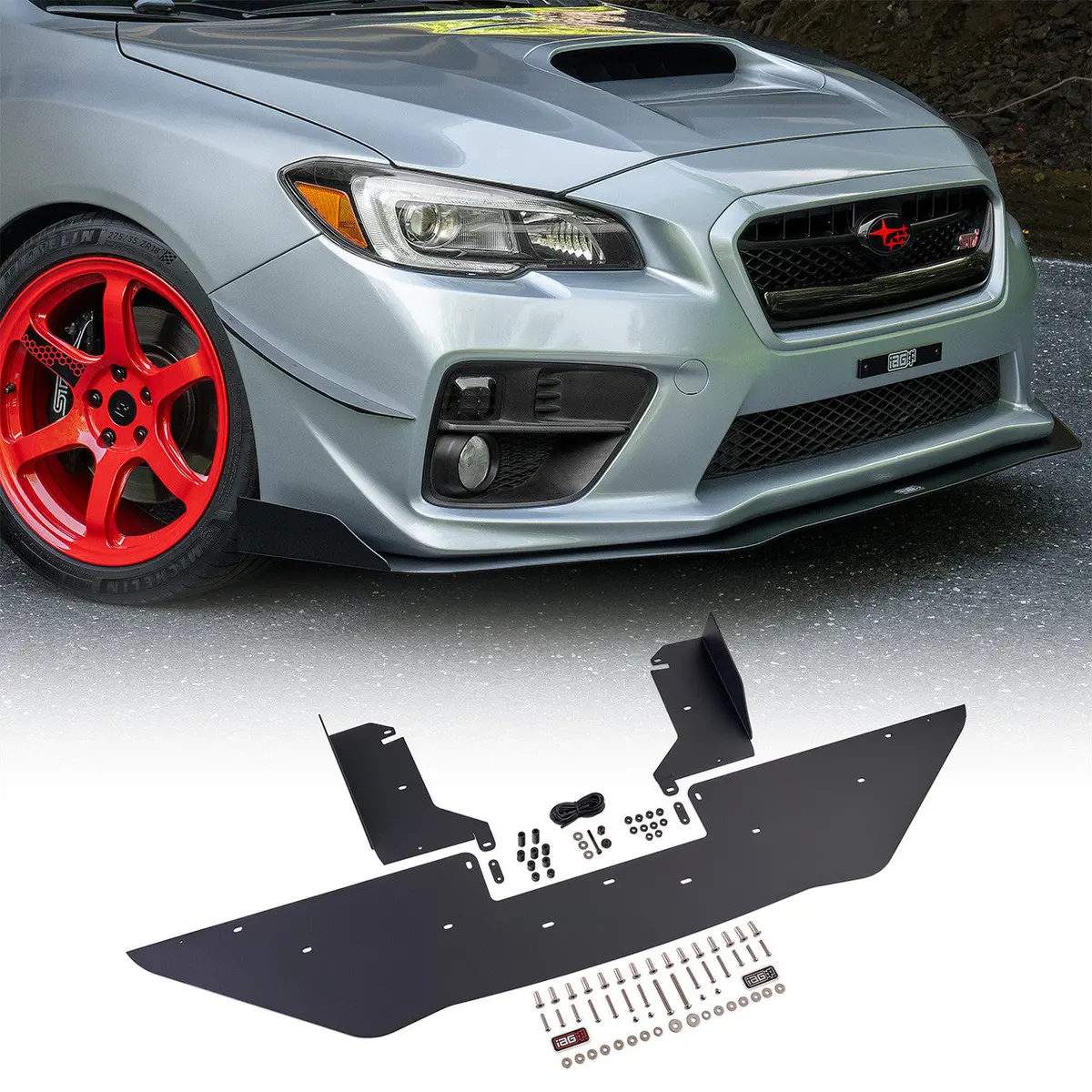 Iag Front Splitter With Bent Endplate Winglets - 2015-21 Subaru Wrx & Sti 1