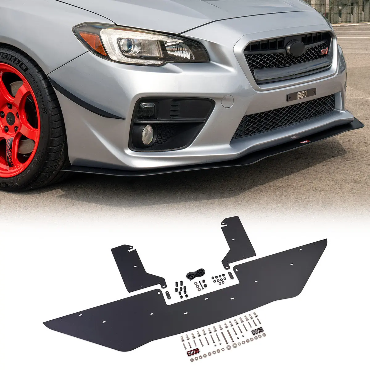 Iag Front Splitter With Straight Endplate Winglets - 2015-21 Subaru Wrx & Sti 1