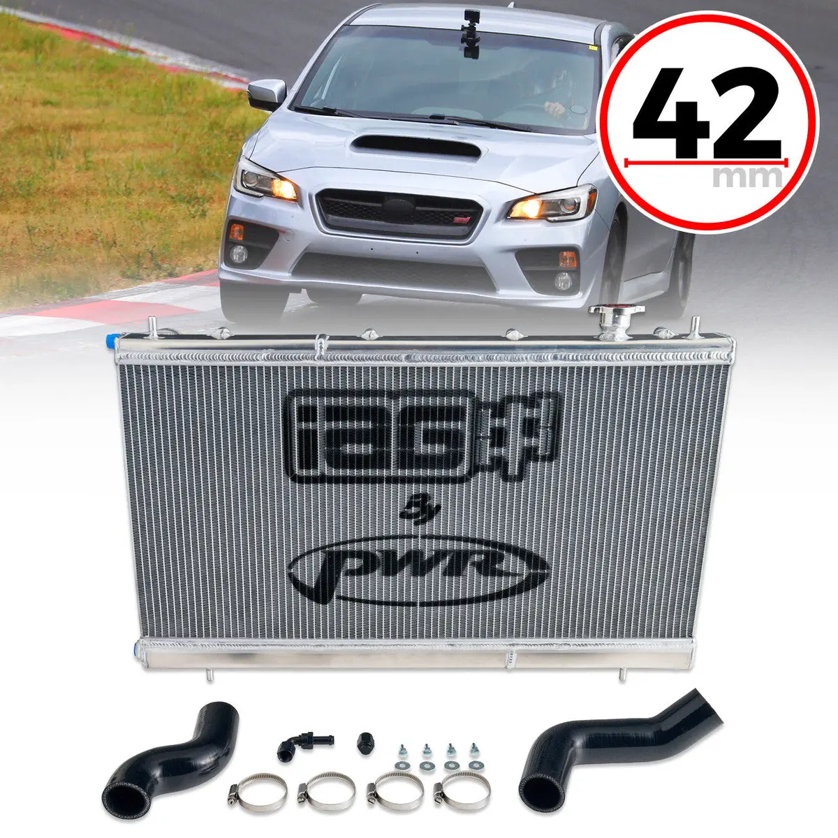 Iag Triple Pass Street Series 42Mm Radiator - 2008-14 Subaru Wrx, 08-21 Sti 1