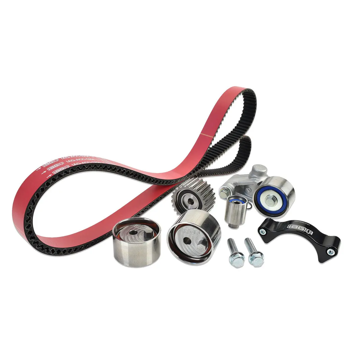 Iag Timing Belt Kit With Iag Red Racing Belt, Timing Guide, Adjustable Idlers & Tensioner - 02-14 Wrx, 04-21 Sti, 05-12 Lgt, 04-13 Fxt 1