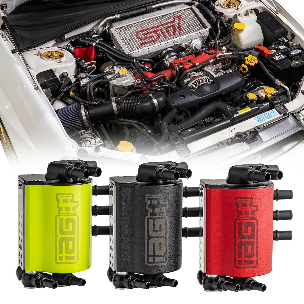 Iag Performance Street Series Air-Oil Separator (New Version) - 02-07 Wrx, 04-07 Sti, 04-08 Fxt 1