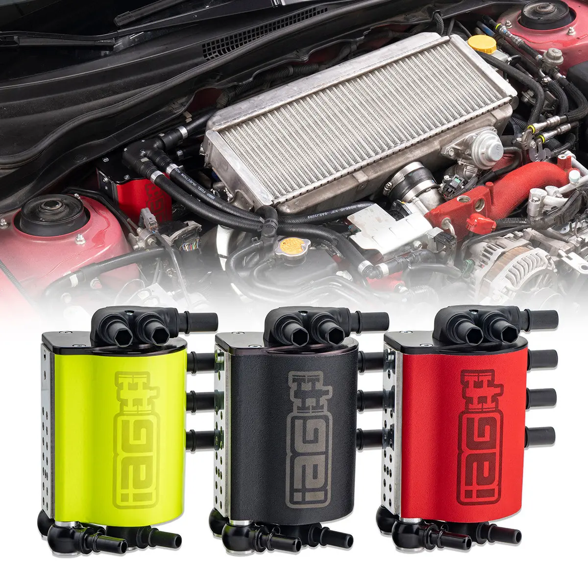 Iag Performance Street Series Air-Oil Separator (New Version) - 08-14 Wrx, 08-21 Sti, 09-13 Fxt, 05-09 Lgt/0Bxt 1