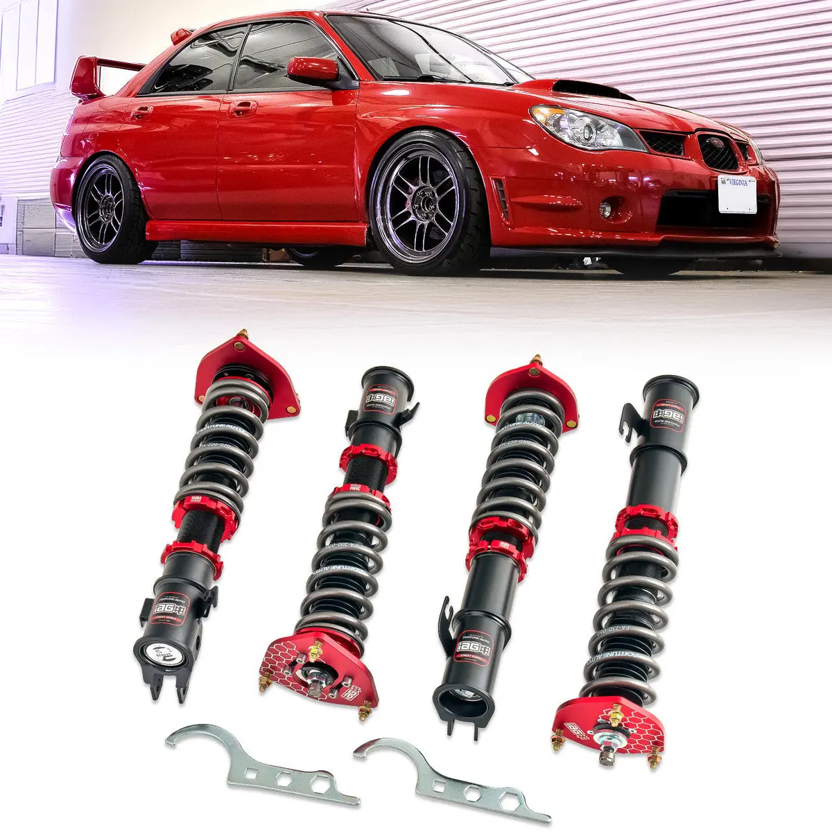 Iag Spec Street Series Coilovers By Fortune Auto - 02-07 Wrx, 2004 Sti Only 1