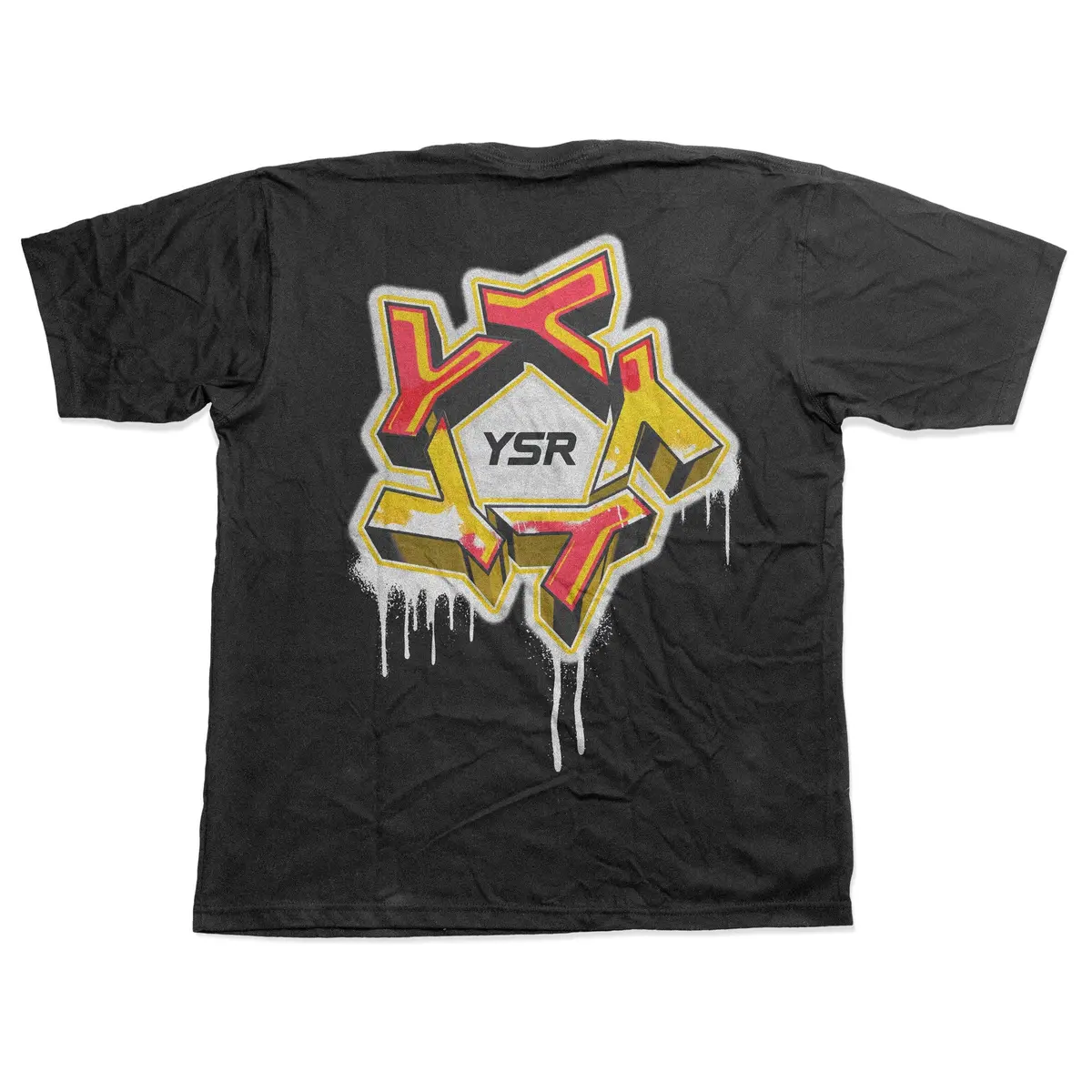 Ysr Usa Graffiti Black T-Shirt 1