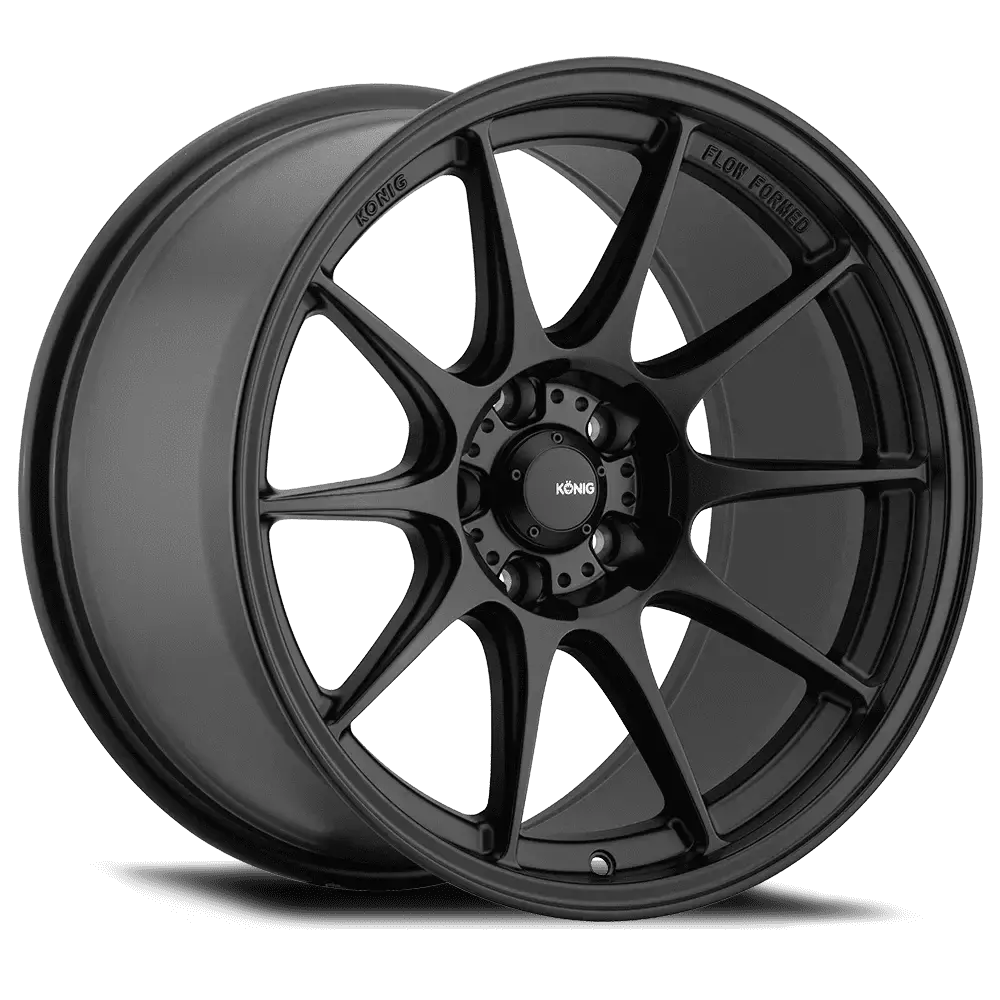 Konig Dekagram 18X8.5 5X100 Et44 Semi-Matte Black 1