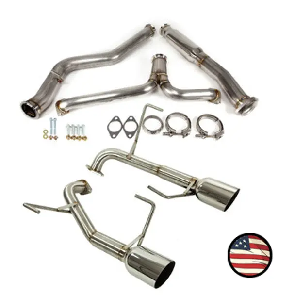 Nameless Catback Exhaust - Muffler Delete - 2014-2018 Forester Xt 1