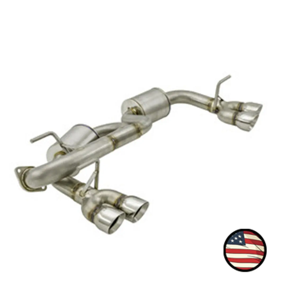 Nameless Axleback Exhaust - Quad Exit - 5" Muffler - 2018-23 Crosstrek 1