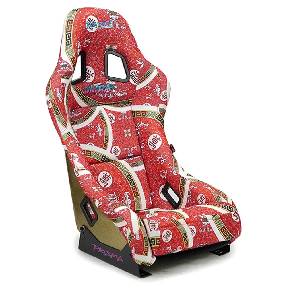 Nrg Frp Bucket Seat Prisma Oriental Longevity Plate Edition W/ Gold Pearlized Back - Large 1