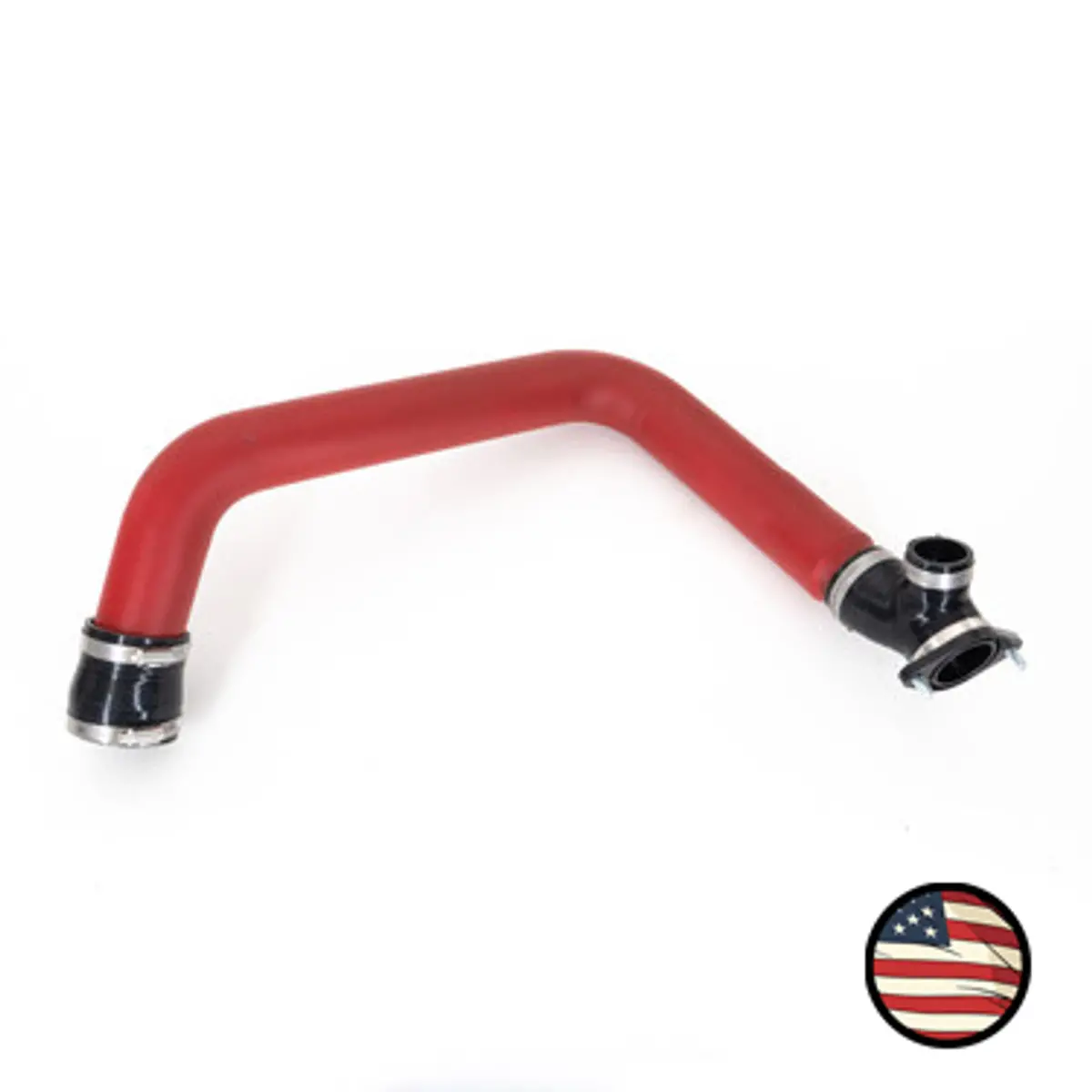 Nameless Fa20dit Charge Pipe - Wrinkle Red Powdercoat - With Bypass Valve - 2015-2021 Wrx 1