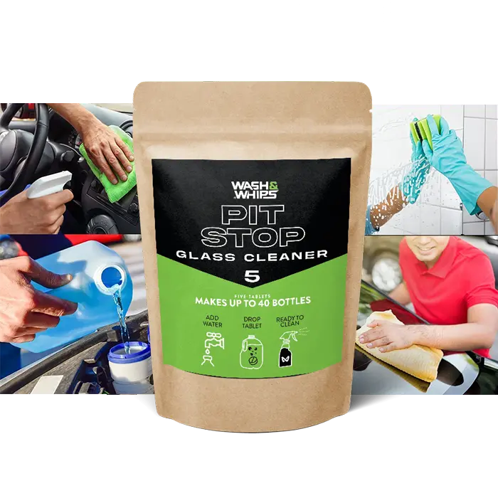 Wash&Whips Pit Stop Glass Cleaner / All Surface Cleaner Refill Tablets (Makes 5 Gallons) 1