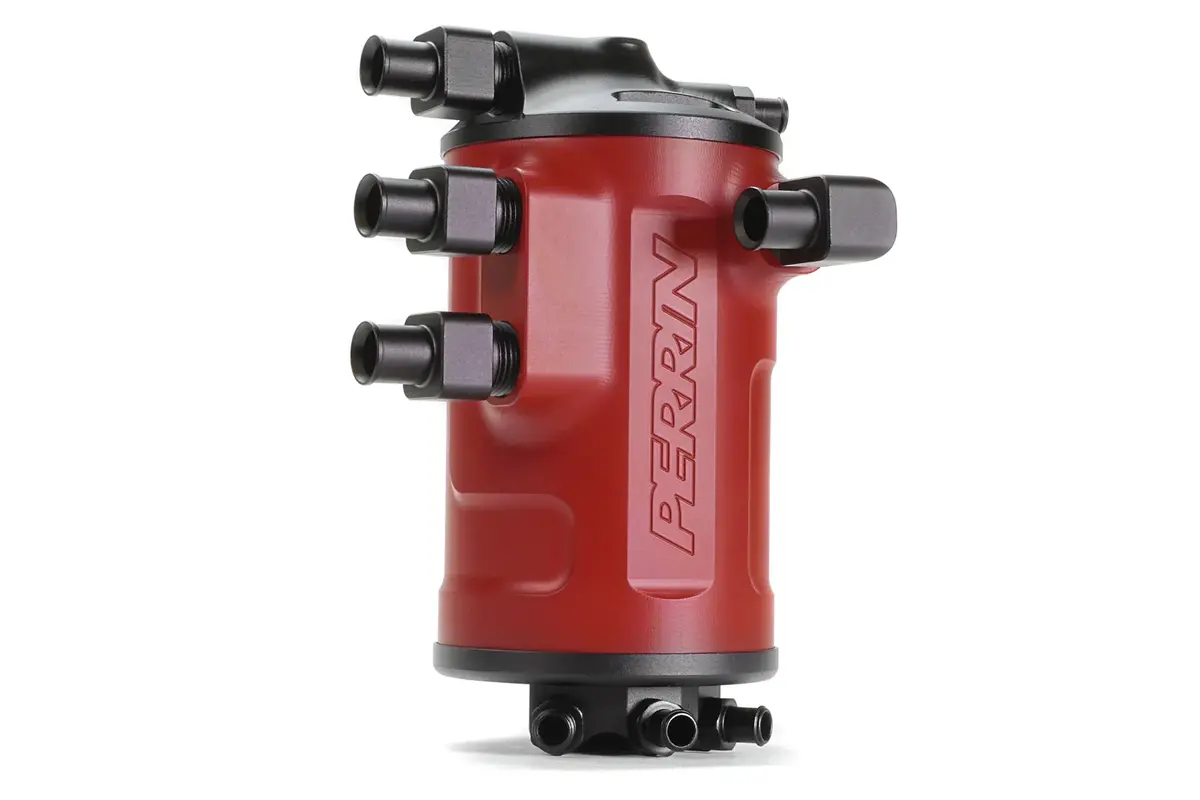 Perrin Air Oil Separator - Red - 02-21 Wrx, 04-21 Sti 1