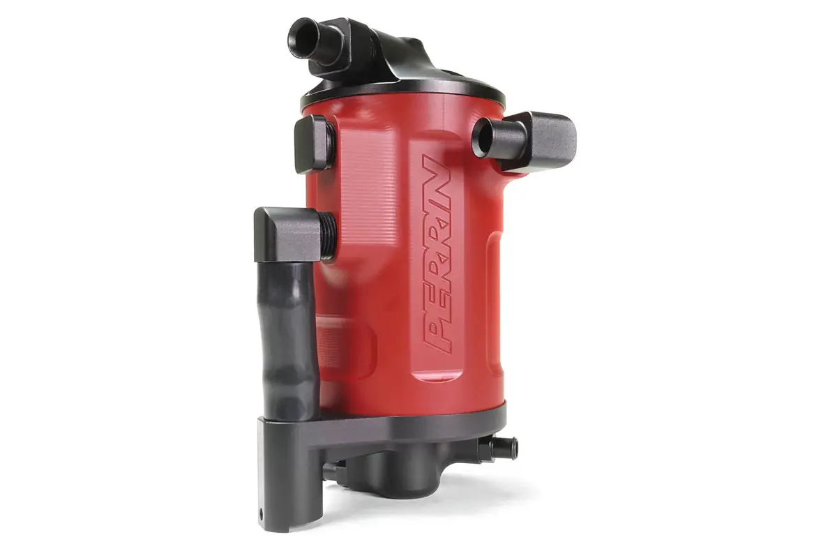 Perrin Air Oil Separator - Red - 22-25 Subaru Wrx 1