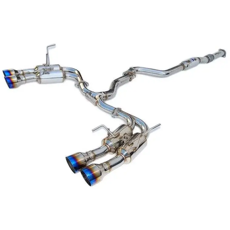 Invidia Gemini R400 Stainless Steel Exhaust - Titanium Tips - 08-14 Sti Hatchback, 11-14 Wrx Hatchback 1