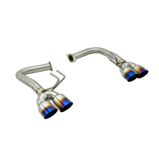 Invidia Q300 / R400 Fit Axleback  Exhaust By Nameless Performance 3.5" Neochrome Single Wall Quad Tips - 2015-2021 Wrx/Sti 1