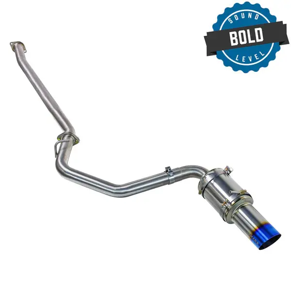 Remark Catback Exhaust - R1 Spec Single Exit - Full Titanium (Non Resonated) - 2022+ Brz 1