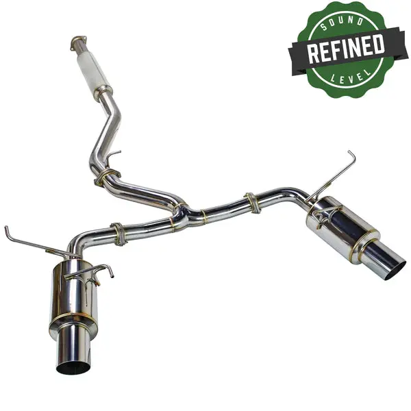 Remark Catback Exhaust - Dual R1 Spec Stainless (Resonated) - 2022+ Subaru Wrx 1