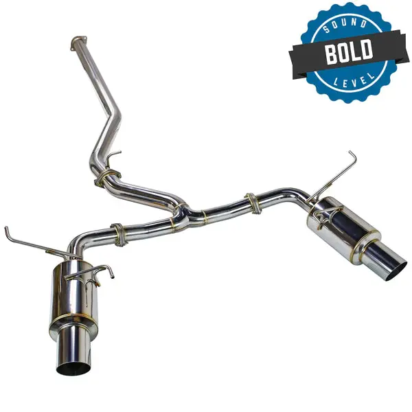 Remark Catback Exhaust - Dual R1 Spec Stainless (Non-Resonated) - 2022+ Subaru Wrx Vb 1