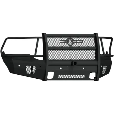 Road Armor 13-18 Ram 1500 Vaquero Front Bumper Full Guard 2In Receiver - Tex Blk 1