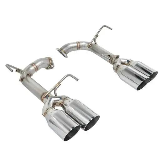 Remark Stainless Steel Axle Back Exhaust - Polished Single Wall 4 Inch Tips - 2015-2021 Wrx, 2015-2021 Sti 1