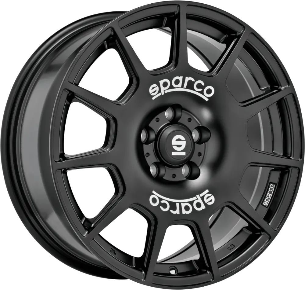 Oz Sparco Terra 17 X 7.5 +45 5 X 114.3 Cb73.1 Matte Black White Lettering 1